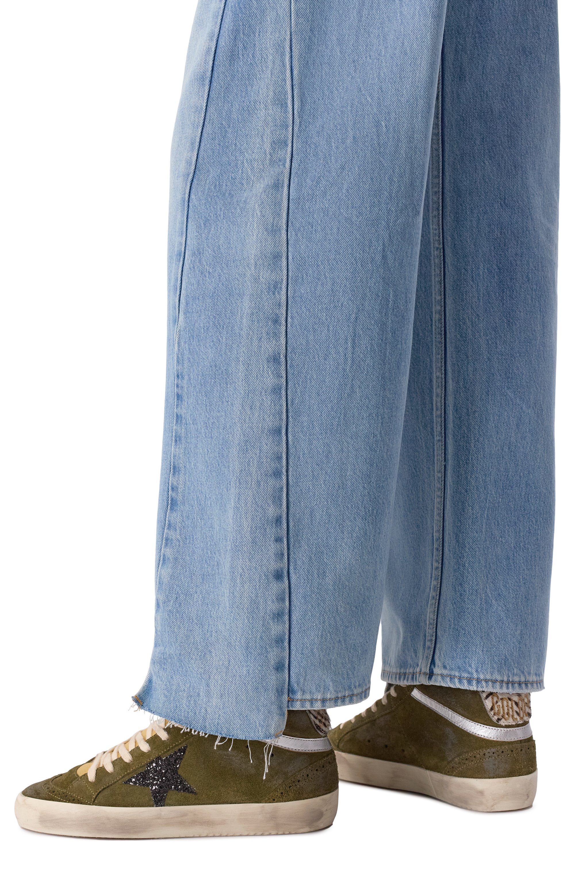 Замшевые кеды mid star GOLDEN GOOSE DELUXE BRAND, арт. GWF00122.F003228, фото 2