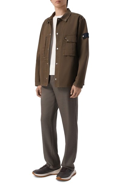 Мужская хлопковая рубашка STONE ISLAND, арт. L1S141200001/S0J24