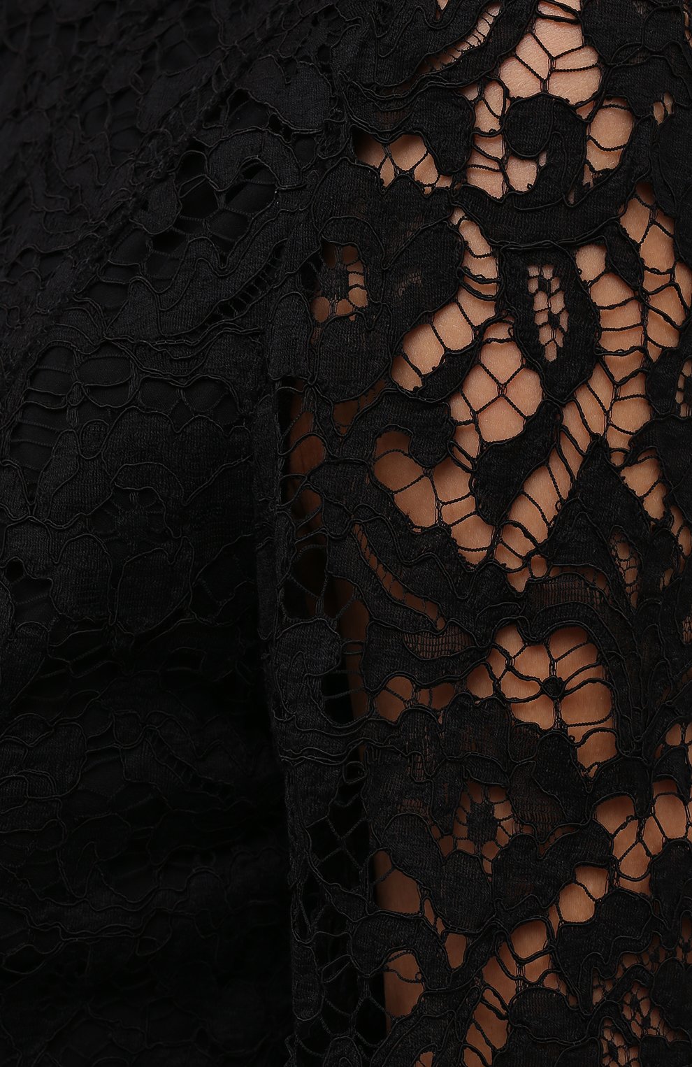 Платье из вискозы и хлопка VALENTINO черного цвета по цене 472500 руб., арт. WB3VAWM21EC, фото 5 Платье из вискозы и хлопка VALENTINO, арт. WB3VAWM21EC, фото 5