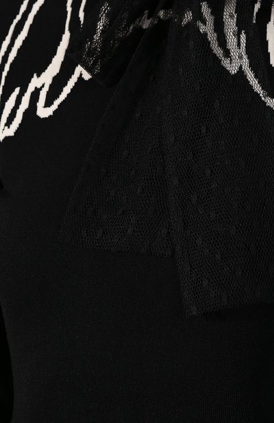 Платье-миди REDVALENTINO черно-белого цвета по цене 89700 руб., арт. SR3KDA78/4G9, фото 5 Платье-миди REDVALENTINO, арт. SR3KDA78/4G9, фото 5