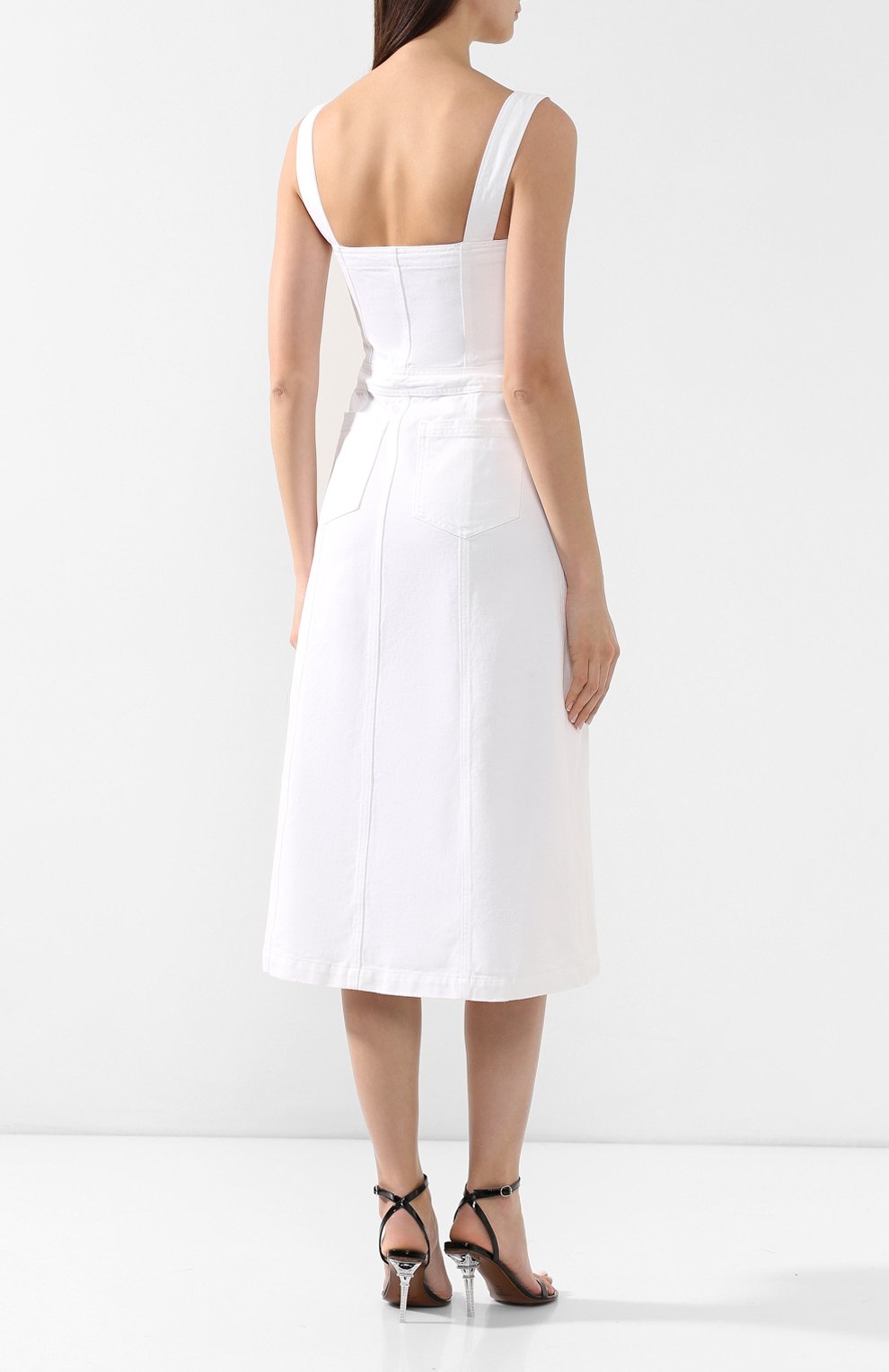 Джинсовое платье OFF-WHITE, арт. 0WYM001S19D620460110, фото 4