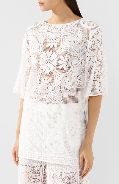 Хлопковый топ DOLCE & GABBANA, арт. F73F1Z/HHMBC, фото 3