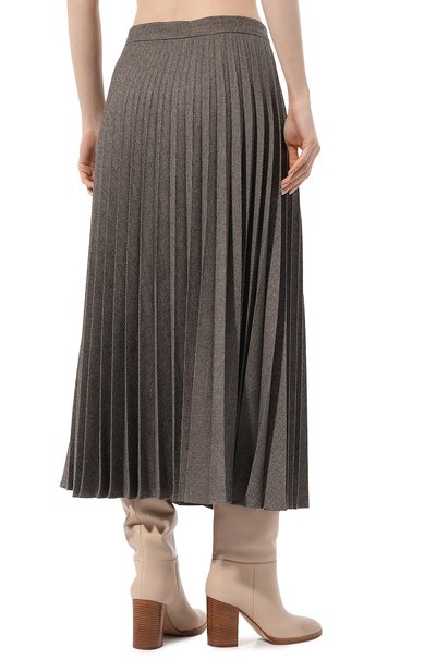 Юбка OLOLOL коричневого цвета по цене 39000 руб., арт. OLSK004/8090.PP102/W24, фото 4 Юбка OLOLOL, арт. OLSK004/8090.PP102/W24, фото 4