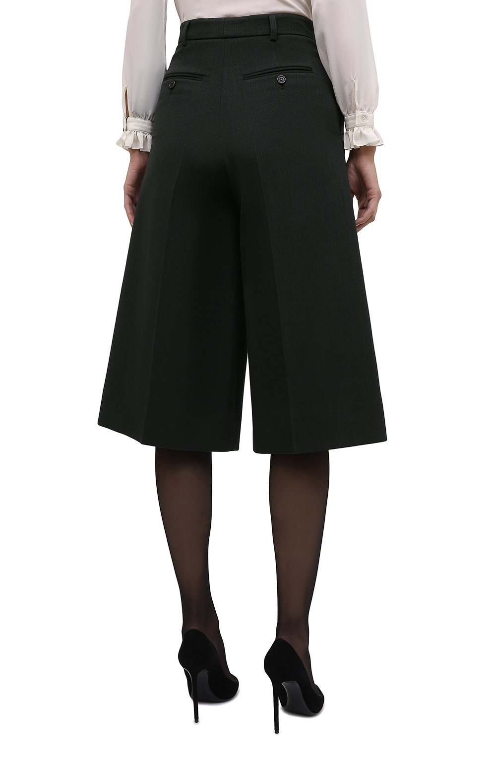 Шерстяные шорты-бермуды SAINT LAURENT, арт. 667906/Y3D35, фото 4