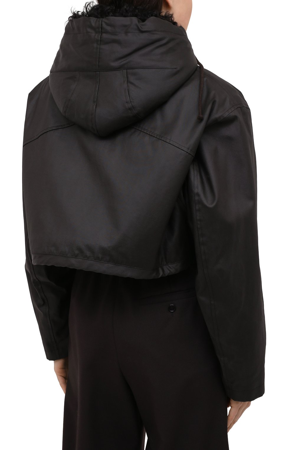 Куртка с меховой подкладкой BOTTEGA VENETA коричневого цвета по цене 617000 руб., арт. 648118/V04C0, фото 4 Куртка с меховой подкладкой BOTTEGA VENETA, арт. 648118/V04C0, фото 4