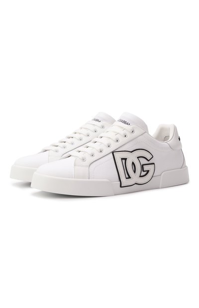 Мужские комбинированные кеды portofino light strobel DOLCE & GABBANA, арт. CS2343/AE629