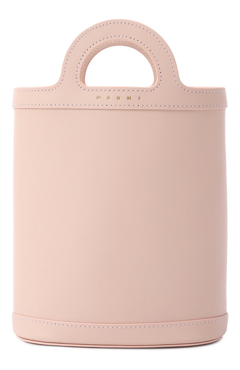 Женская сумка tropicalia nano MARNI розового цвета, арт. PHM00039Q1/LV589 | Фото 1 (Ремень/цепочка: На ремешке; Размер: mini; Материал сплава: Проставлено; Материал: Натуральная кожа; Драгоценные камни: Проставлено)