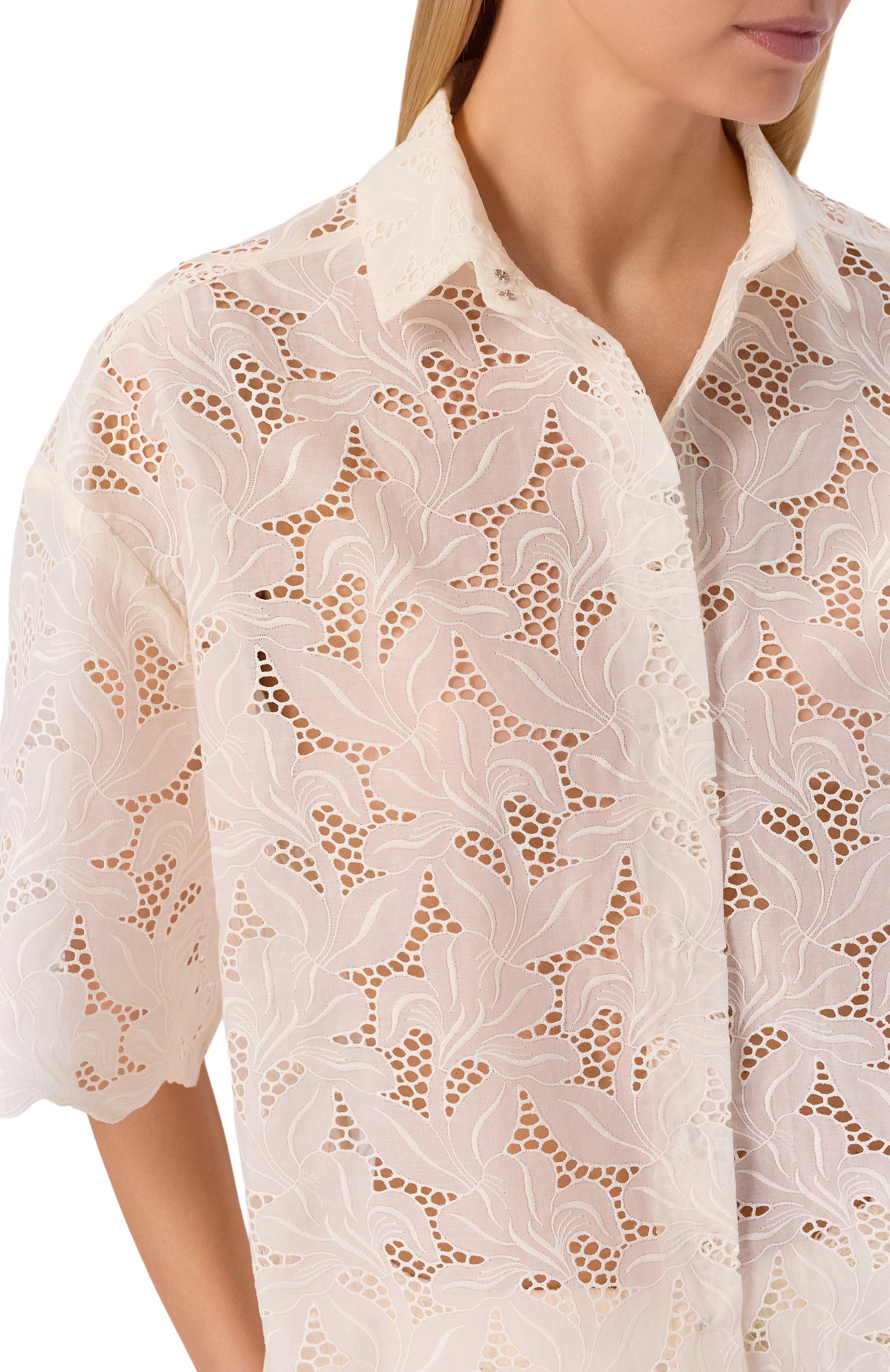 Хлопковая рубашка VIKA GAZINSKAYA, арт. SS26-12247, фото 5