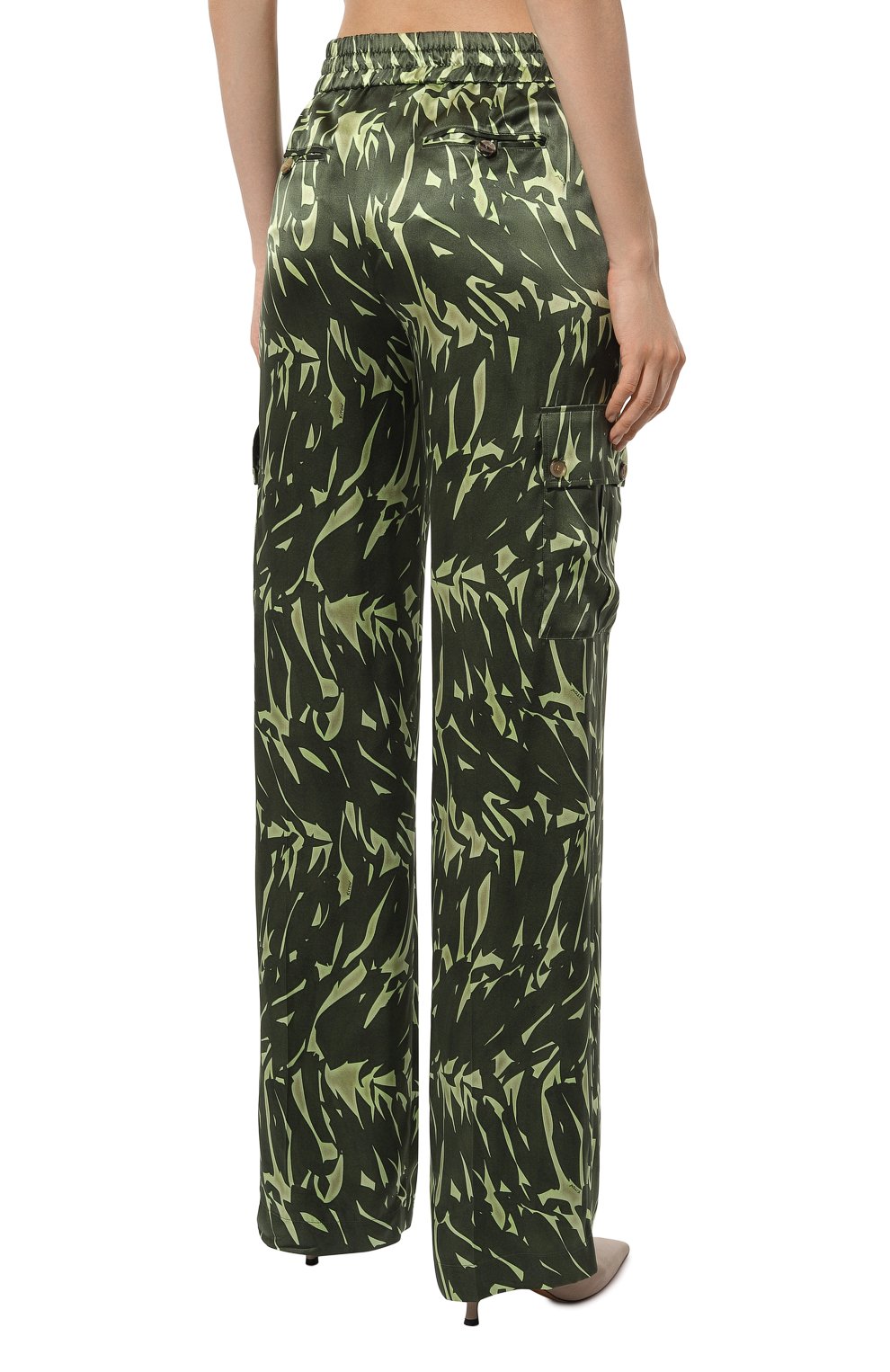 Шелковые брюки-карго KITON, арт. D57114K0978C, фото 4