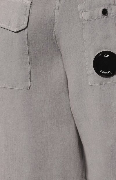 Льняная рубашка C.P. COMPANY, арт. 16CMSH301A005415G, фото 5