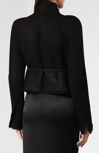 Дубленка RICK OWENS черного цвета по цене 256000 руб., арт. RP19F5764/LSHW, фото 4 Дубленка RICK OWENS, арт. RP19F5764/LSHW, фото 4