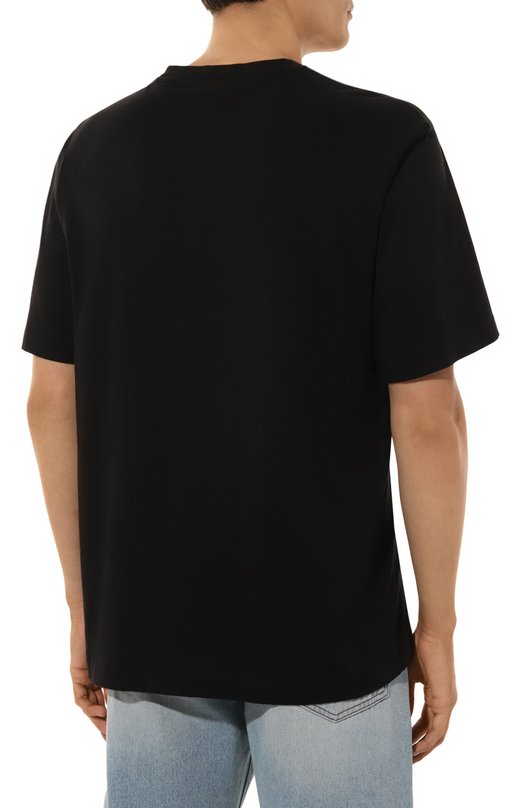 Хлопковая футболка HUGO Blue Чёрный, фото 4