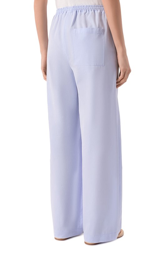 Хлопковые брюки Loulou de Saison SER0 LDS Голубой  SER0 LDS Фото 4