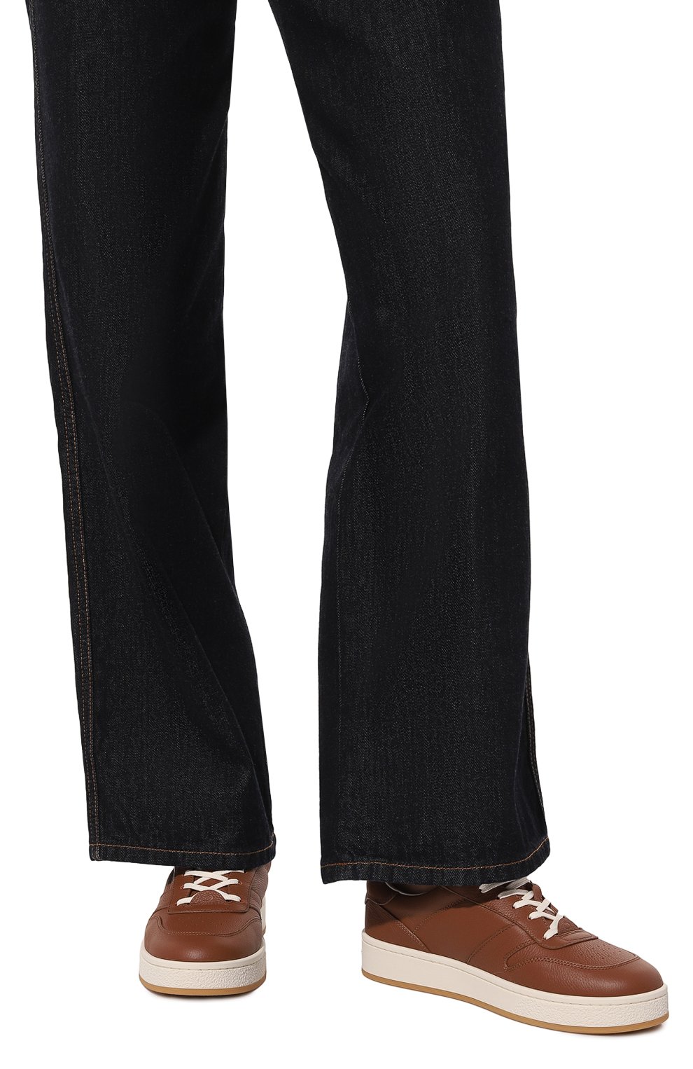 Кожаные кеды slam GIANVITO ROSSI, арт. G25480.W1WMI.FXSHAVA, фото 3