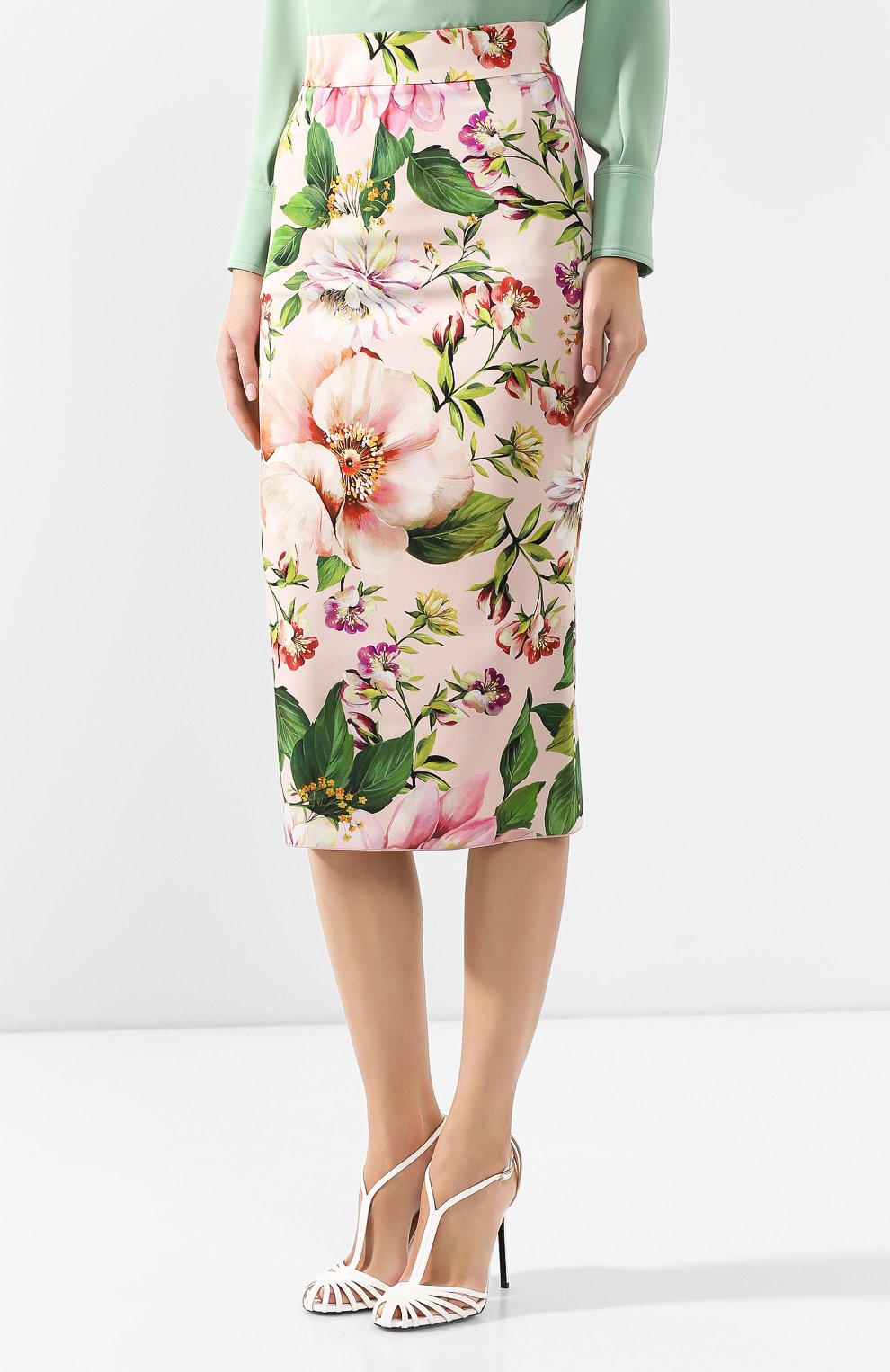 Шелковая юбка DOLCE & GABBANA, арт. F4BSYT/FSAZK, фото 3