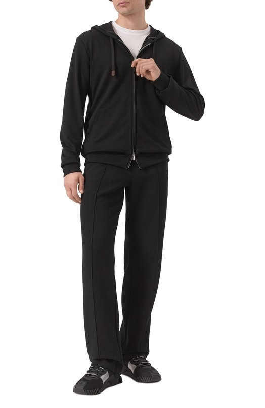 Хлопковые брюки Zilli JSP302M0108VZCR00/62 Чёрный  JSP302M0108VZCR00/62 Фото 2
