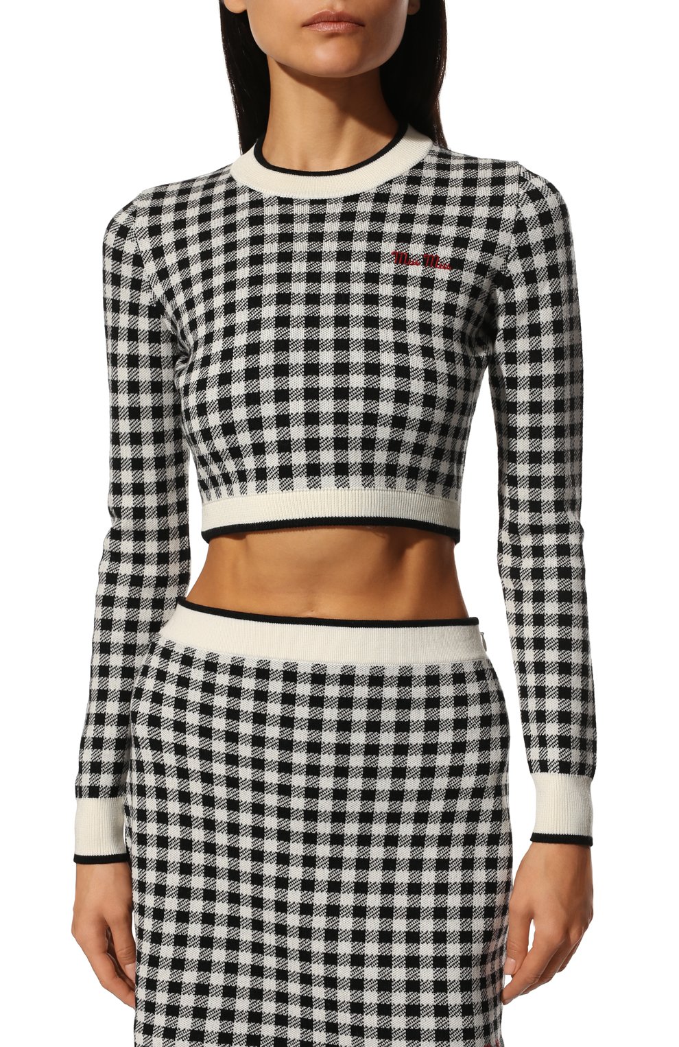 Шерстяной пуловер MIU MIU, арт. MML433-1VS9-F0002, фото 3