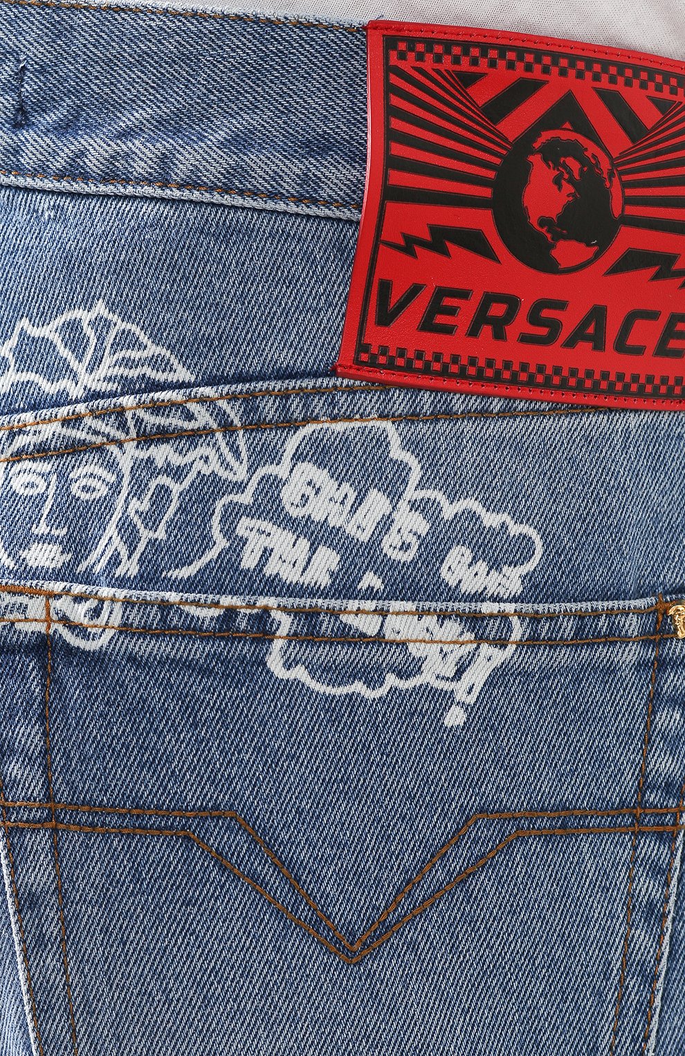 Джинсы прямого кроя VERSACE, арт. A81456/A228566, фото 5