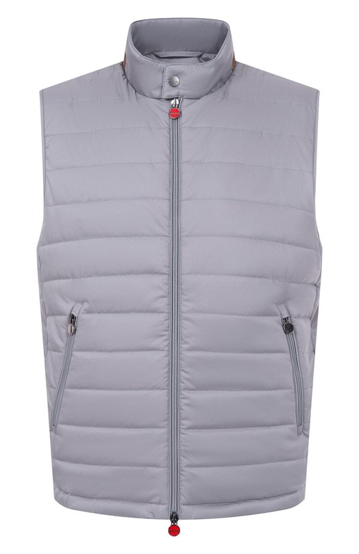 Утепленный жилет Kiton UW2195V0422H08/62-68 Серый UW2195V0422H08/62-68