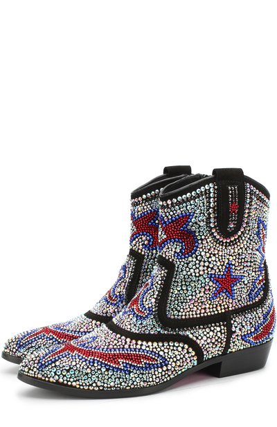 Кожаные ботинки со стразами MISSOURI, арт. 47131/31-34, фото 1