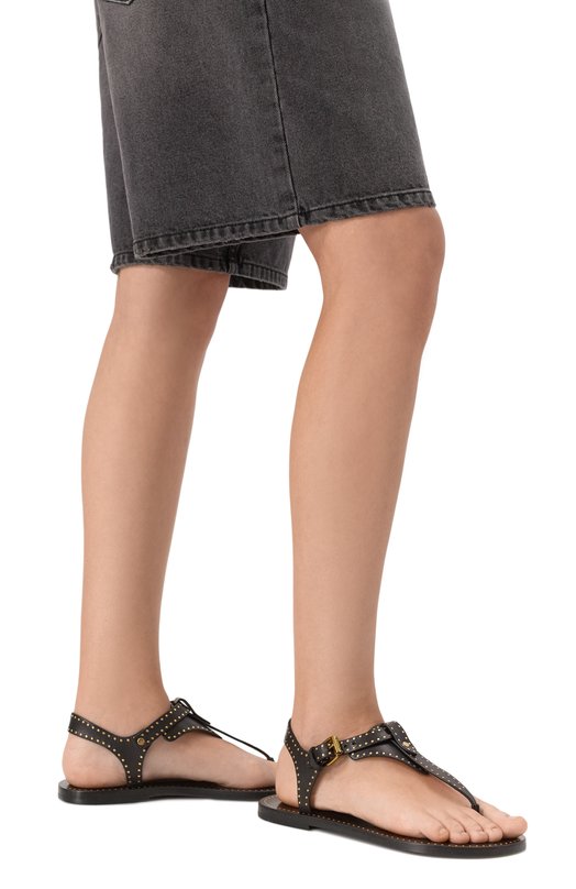 Кожаные сандалии Joony Isabel Marant 25P/SD0217FA-C1B05S Чёрный  25P/SD0217FA-C1B05S Фото 3