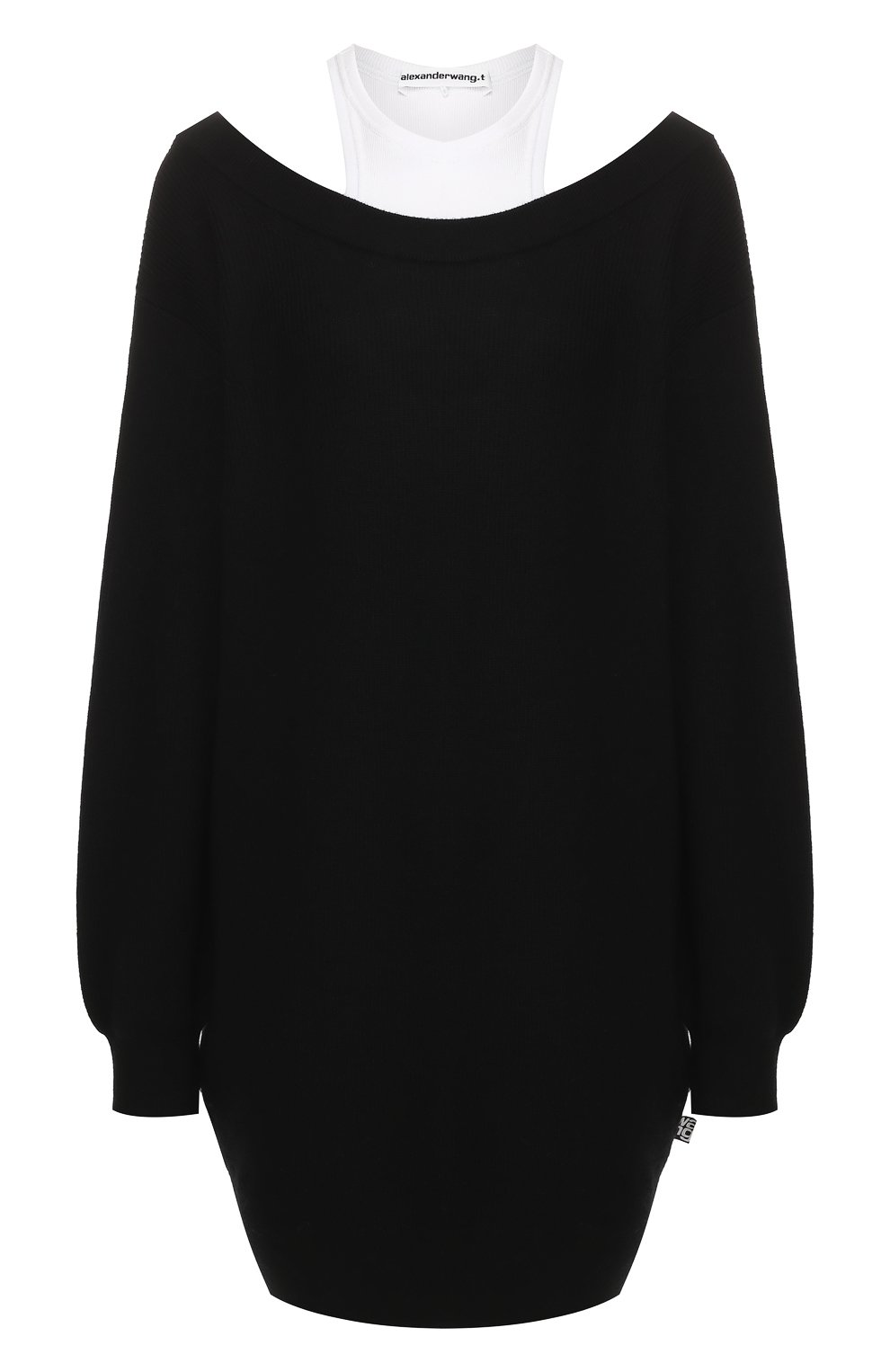 Шерстяное платье ALEXANDERWANG.T черного цвета по цене 55950 руб., арт. 4KC1206012, фото 1 Шерстяное платье ALEXANDERWANG.T, арт. 4KC1206012, фото 1
