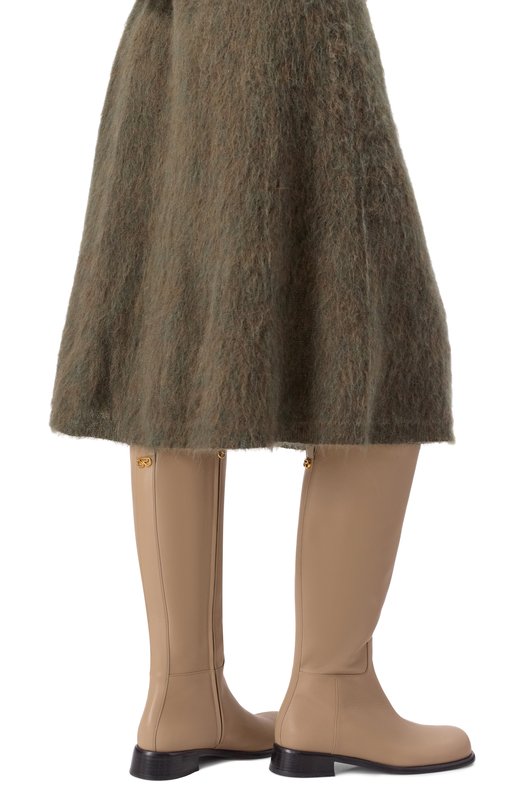 Кожаные сапоги Avenue 25 Sergio Rossi B15630/MMVN13 Бежевый  B15630/MMVN13 Фото 2