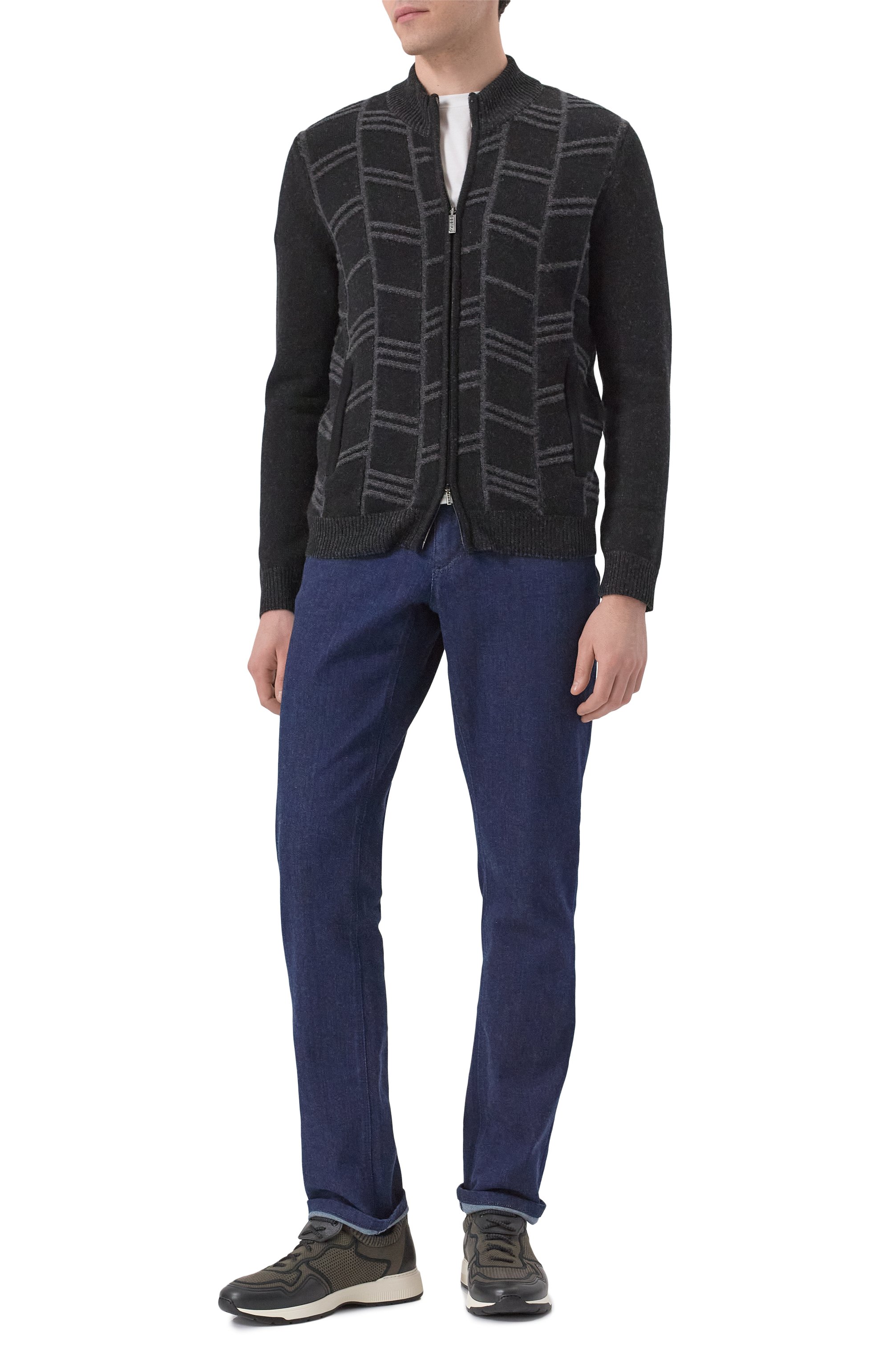 Кардиган из кашемира и шерсти ZILLI, арт. KZMC01M0280VTIL00, фото 2