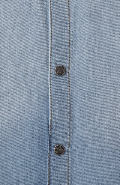 Джинсовое платье-рубашка DIESEL голубого цвета по цене 24400 руб., арт. J02163/KXBNK, фото 3 Джинсовое платье-рубашка DIESEL, арт. J02163/KXBNK, фото 3