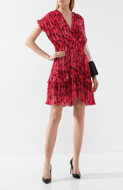 Платье с принтом KENZO фуксия цвета по цене 35600 руб., арт. F962R014151A, фото 2 Платье с принтом KENZO, арт. F962R014151A, фото 2