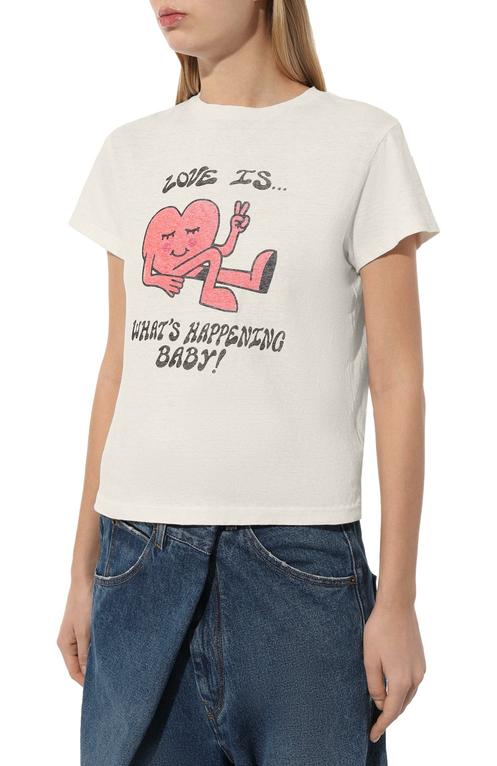 Хлопковая футболка RE/DONE, арт. 024-02WCGT284, фото 3