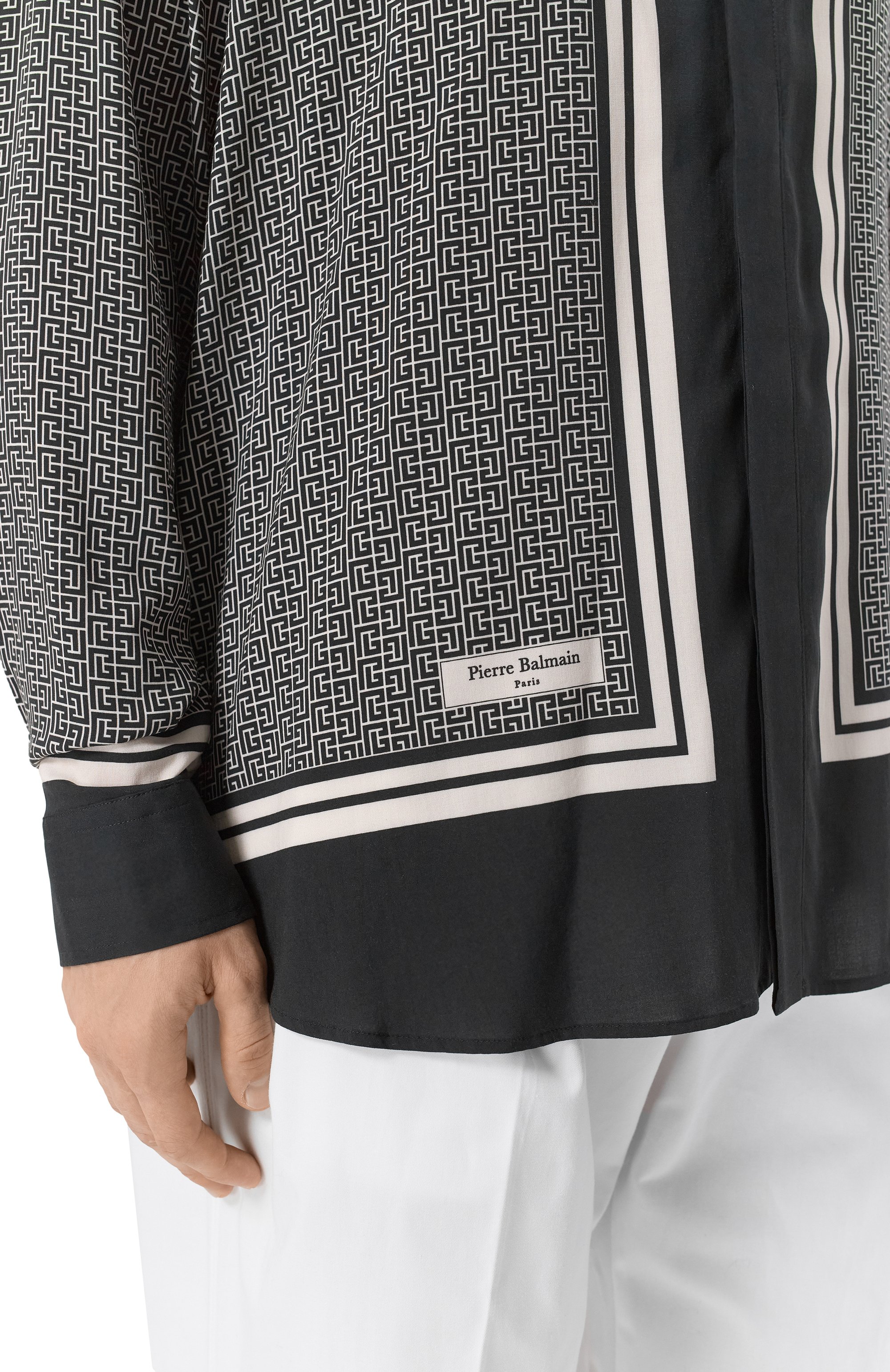 Рубашка из вискозы BALMAIN, арт. BH1HS184/XG42, фото 5