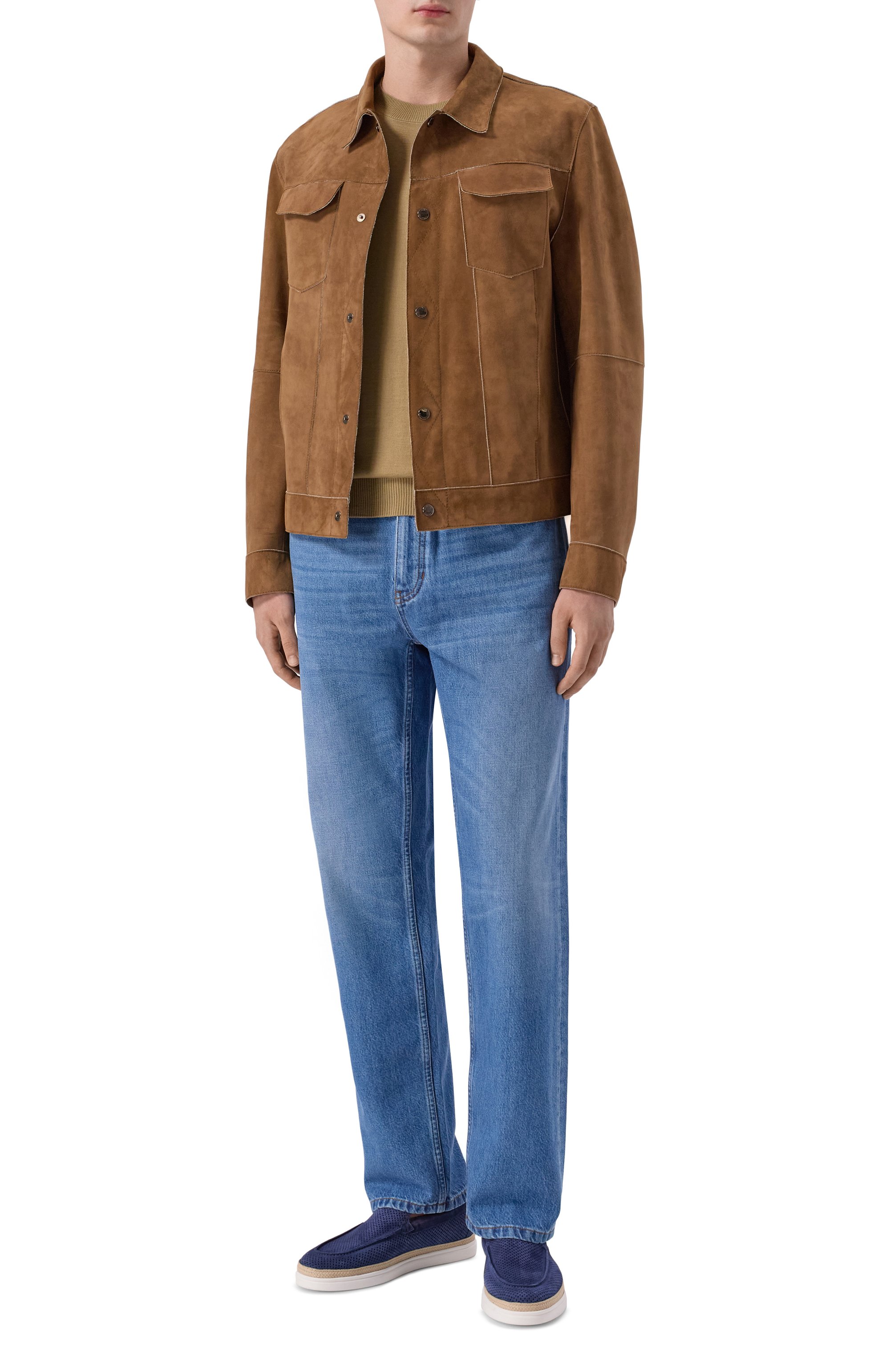 Замшевые лоферы clio BLU BARRETT, арт. PIAN-13463.4/LIGHT CASHEMERE, фото 2