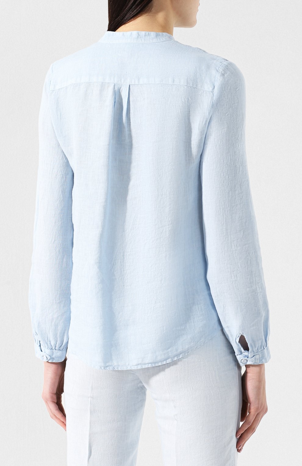Льняная блузка 120% LINO, арт. P0W1966/B317/000, фото 4