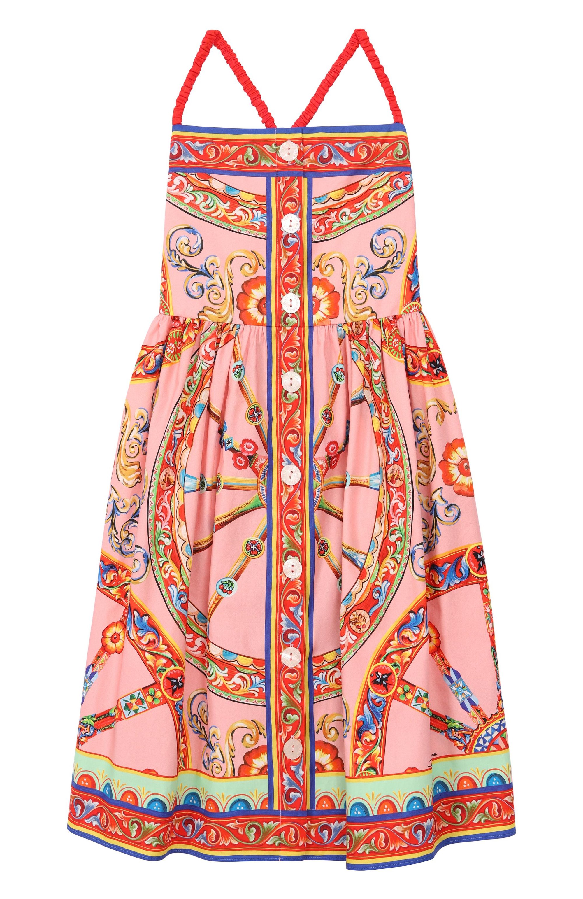 Хлопковый сарафан DOLCE & GABBANA, арт. L54DV3/FI501_001, фото 1
