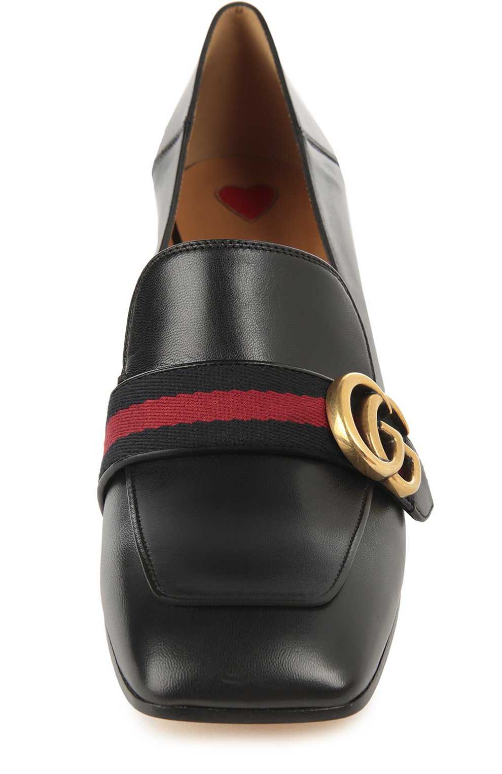 Кожаные туфли с жемчужинами GUCCI, арт. 425943/CQXM0, фото 4