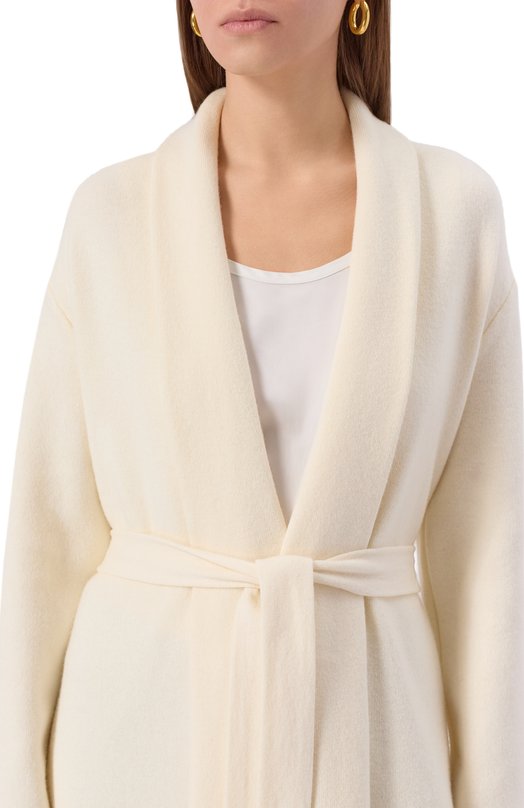 Кардиган из шерсти и вискозы Pietro Brunelli CGB003/WS0011 Кремовый  CGB003/WS0011 Фото 5