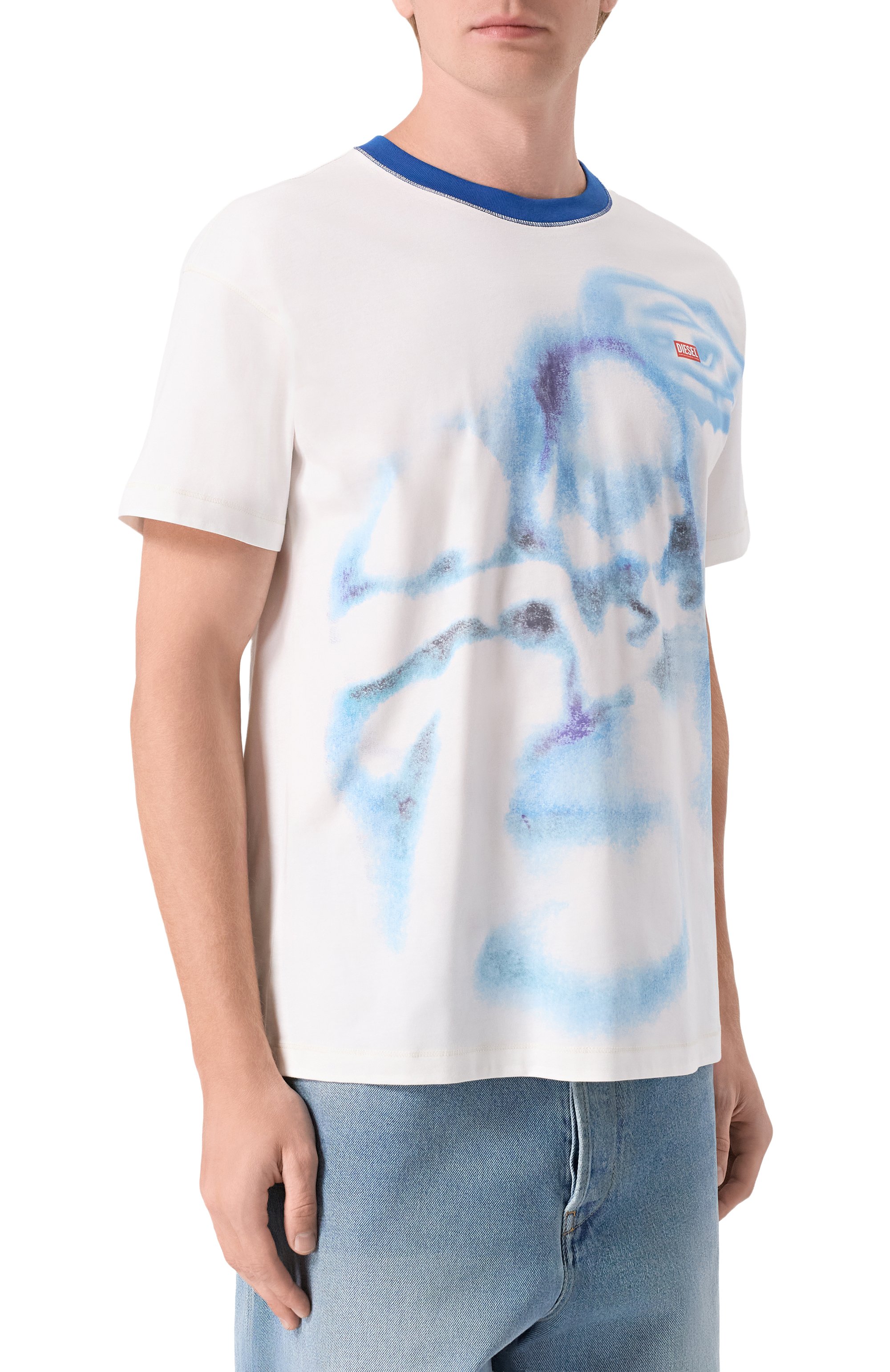 Хлопковая футболка DIESEL, арт. A20420/0PLAT, фото 3