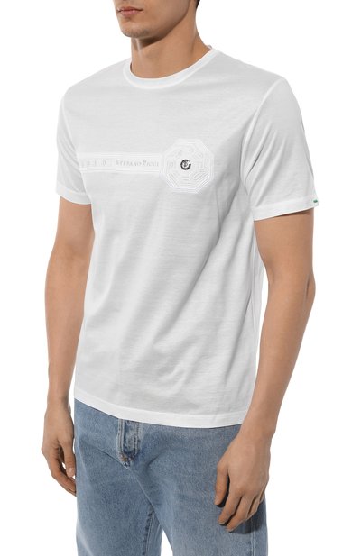 Хлопковая футболка STEFANO RICCI, арт. MNH4102990/TE0001, фото 3