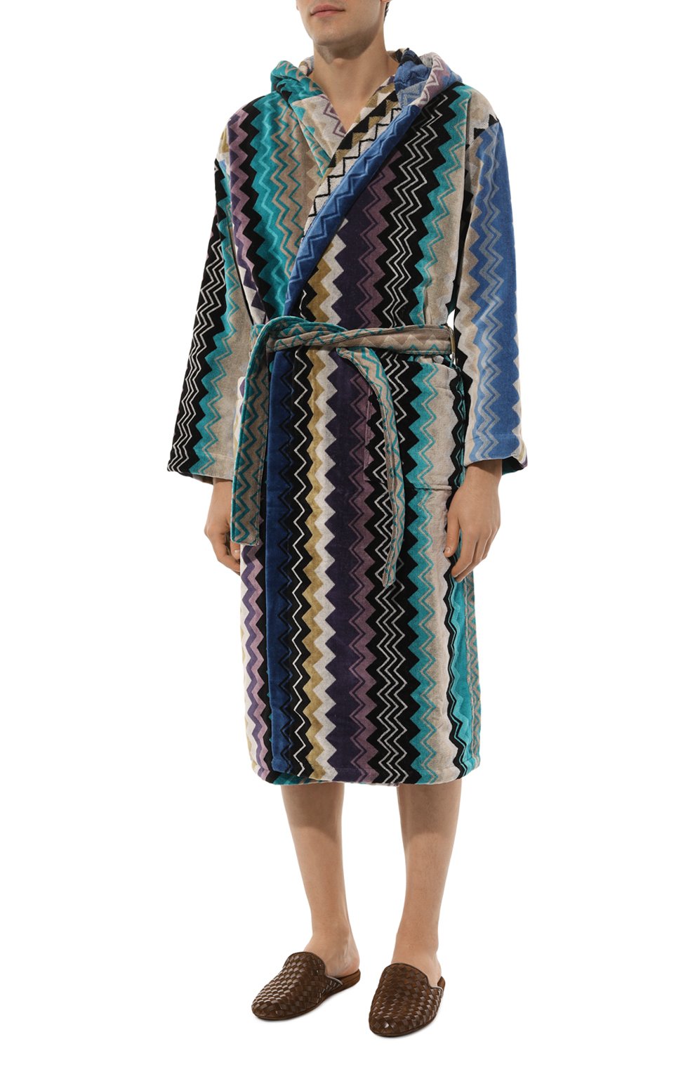 Хлопковый халат MISSONI разноцветного цвета по цене 37350 руб., арт. 1G3AC99708, фото 3 Хлопковый халат MISSONI, арт. 1G3AC99708, фото 3