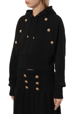 Хлопковое худи BALMAIN, арт. AF1JP032JB13, фото 1