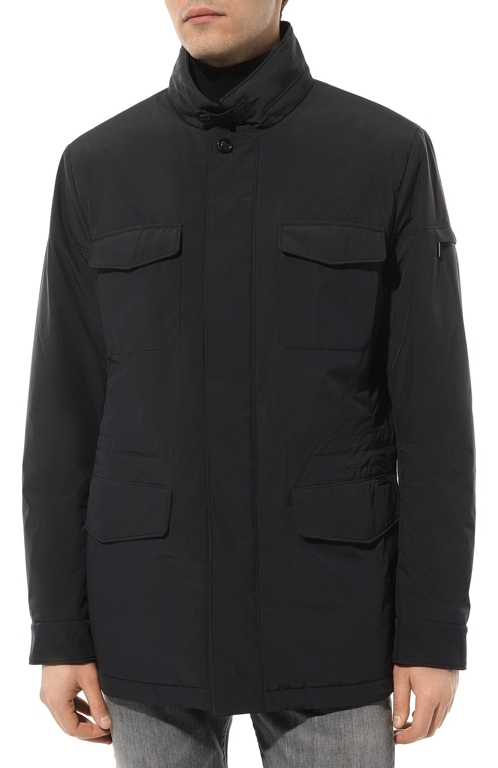 Утепленная куртка leonardo-stp MOORER темно-синего цвета по цене 184500 руб., арт. 0DRAN0E-STP, фото 3 Утепленная куртка leonardo-stp MOORER, арт. 0DRAN0E-STP, фото 3