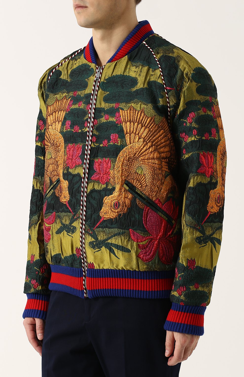 Бомбер на молнии с вышивкой GUCCI, арт. 493711/Z463G, фото 3