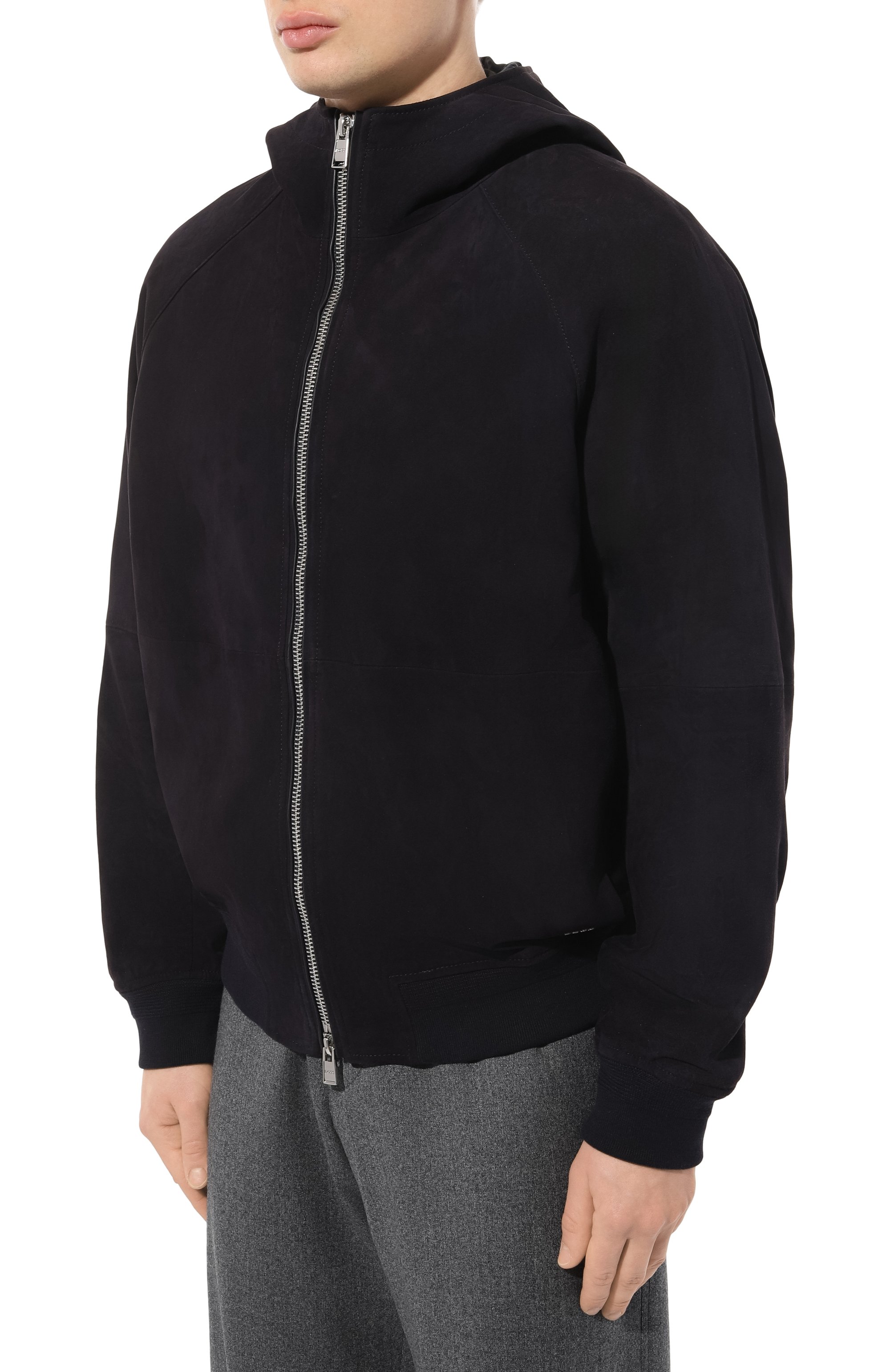 Замшевый бомбер BOSS, арт. 50505407, фото 3