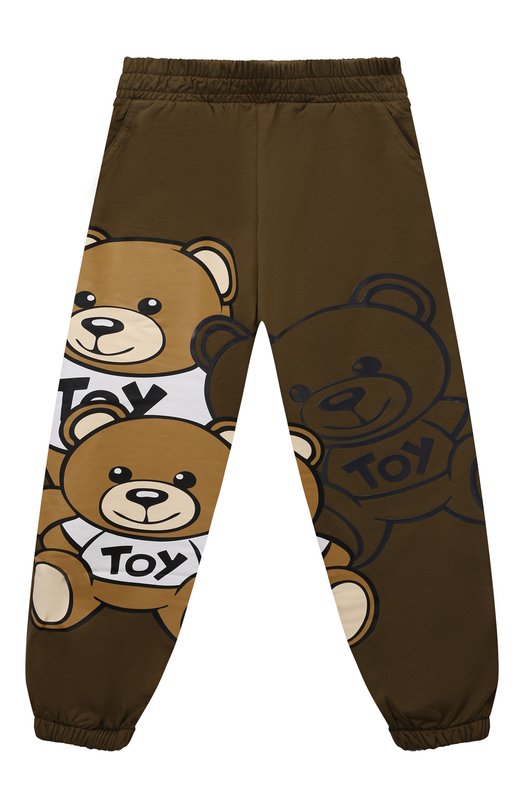 

Хлопковые джоггеры Moschino, Хаки