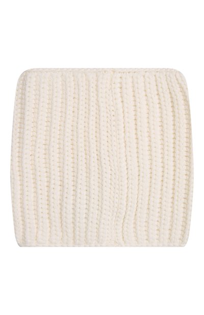 Шерстяной шарф-снуд IL TRENINO белого цвета по цене 5835 руб., арт. 22 6128/VA, фото 2 Шерстяной шарф-снуд IL TRENINO, арт. 22 6128/VA, фото 2