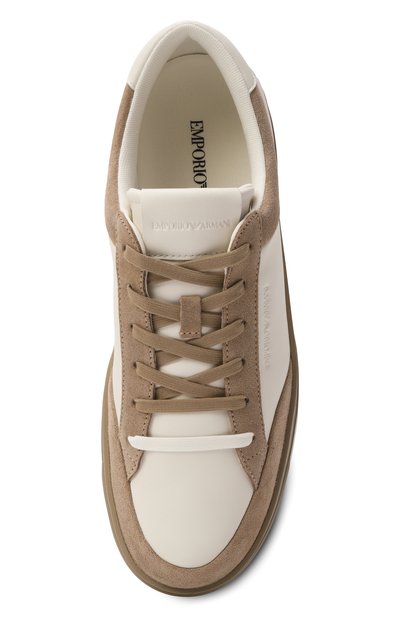 Кожаные кеды EMPORIO ARMANI, арт. EM004784/AF23198, фото 5