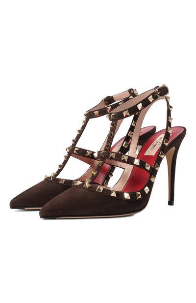 Женские замшевые туфли rockstud 100 VALENTINO, арт. 9W2S0393/CVB