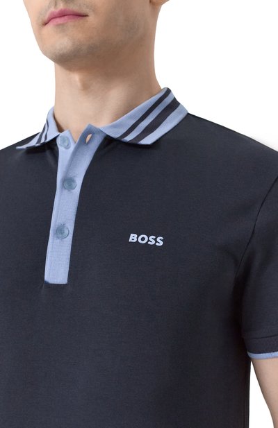 Хлопковое поло BOSS GREEN, арт. 50533272, фото 5