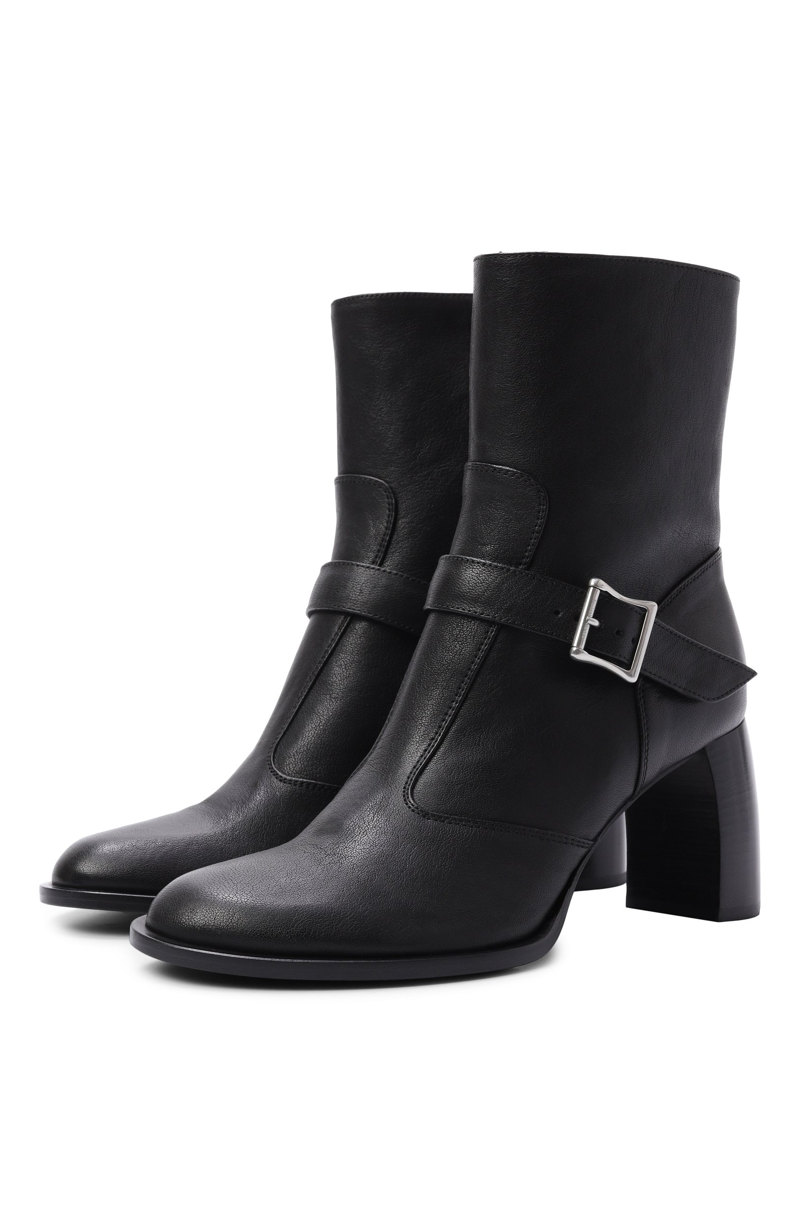 Кожаные ботильоны klarissa ANN DEMEULEMEESTER, арт. B0014400/LT183, фото 1